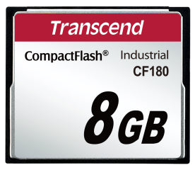 Transcend Industrial CF Card CF180 8GB Compact Flash | SLC Mode | Up to 85 MB/s Read Speed Transcend Industrial CF Card CF180 8GB Compact Flash | SLC Mode | Up to 85 MB/s Read Speed